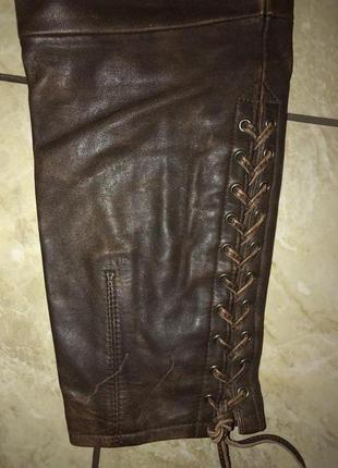 Шкіра, штани на підкладці. унісекс. брендові. заміри.