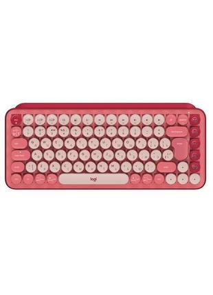 Клавiатура бездротова logitech pop wireless heartbreaker rose (920-010737)