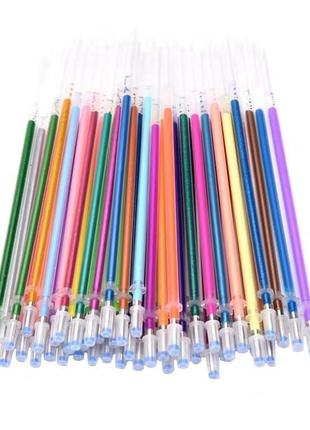 Набір блискучих гелевих стрижнів metallic 12 шт.