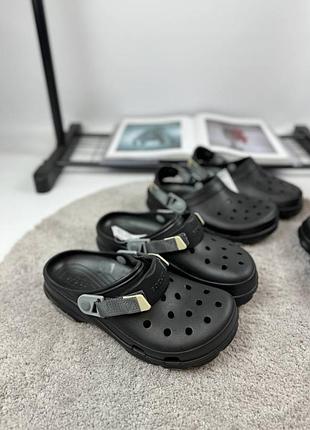 Мужские кроксы classic terrain🚀 стильные шлепанцы, шлепки