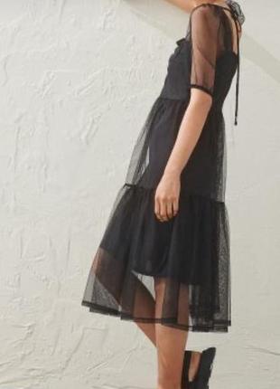 Платье h&m фатин органза сеточка