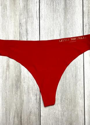 Красные тонкие бесшовные трусики little mistress