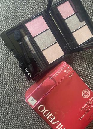 Shiseido тени-трио для век с шелковистой текстурой и эффектом сияния, оригинал