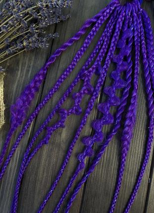Аксессуары для волос, афрорезинка фиолетового цвета в наличии