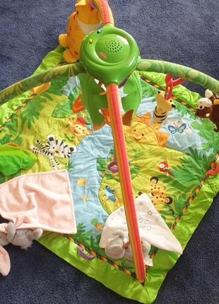 Развивающий коврик fisher-price тропический лес