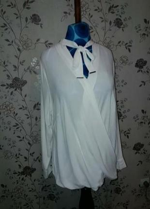 Новая белоснежная блузка 56-58 размер