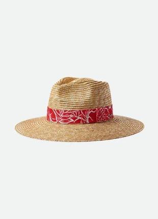 Cолом'яний капелюх brixton бежевий joanna straw hat