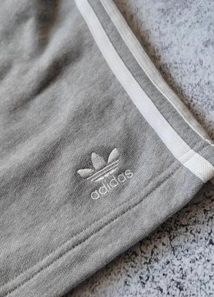 Чоловічі шорти adidas 3-stripes sweat shorts — grey2 фото