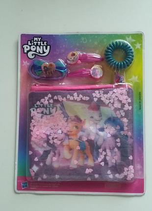 Новий набір hasbro my little pony rarity toys з косметичкою