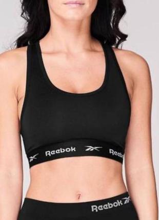 Спортивный топ от reebok размер s топик майка бюстгальтер