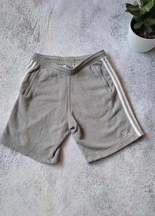 Чоловічі шорти adidas 3-stripes sweat shorts — grey1 фото