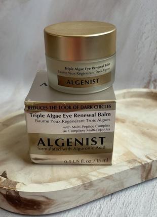 Крем - бальзам для кожи вокруг глаз с экстрактами водорослей algenist triple algae eye renewal balm cream 15 мл