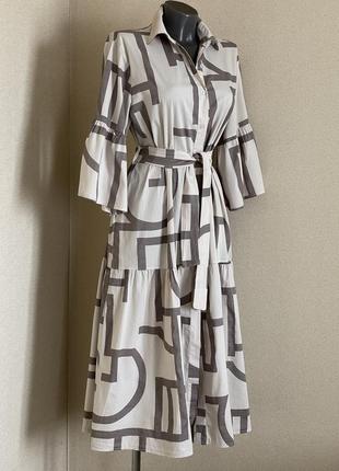 Ефектна,помітна,елегантна,легка сукня-сорочка під пояс,італія7 фото