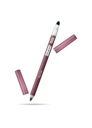 Контурний олівець для губ pupa true lips 006 / м’який олівець pupa оригінал