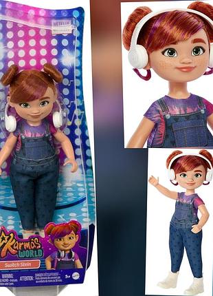 Лялька mattel karma карма з навушниками. висота ляльки 20см.