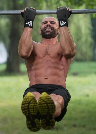 Перчатки для фитнеса rdx t2 half brown m pro 990