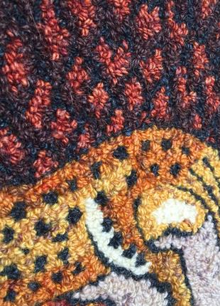 Ковер на стену, мозаика (страус). кастр, левая.