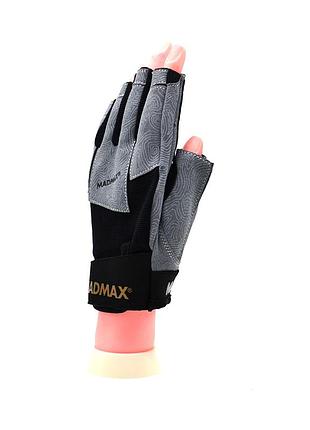 Спортивные перчатки для фитнеса madmax mfg-871 damasteel grey/black m pro 980