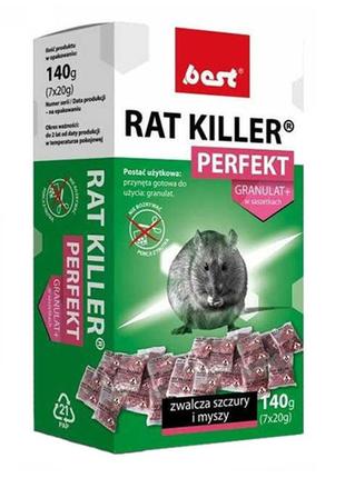Мумифицирующее средство для грызунов best rat killer perfekt, 140 г pro_220