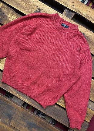 Женская шерстяная кофта (свитер) st michael (святой михаил хлрр идеал оригинал красная)