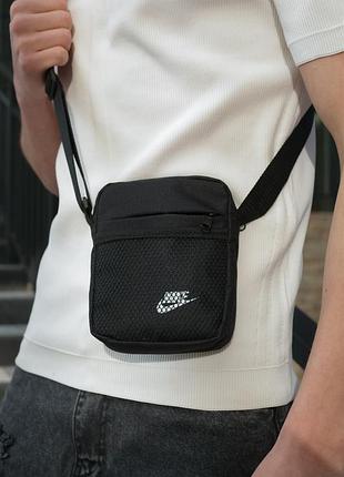 Борсетка nike черная сумка мужская найк
