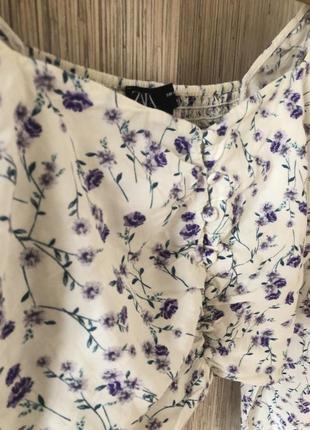 Блузка zara укорочена💜это любовь