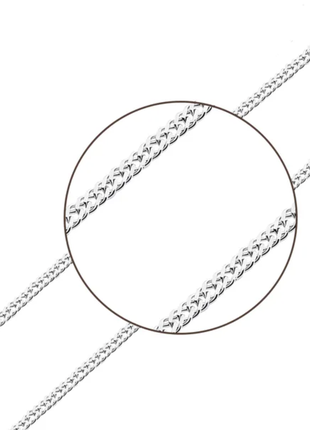 Срібний ланцюжок sribna kraina 40 см. + коробка