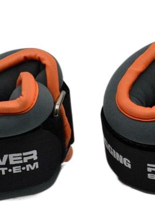 Обважнювачі-манжети для ніг та рук power system ps-4046 ankle weights (2шт.*1 kg) (пара)3 фото