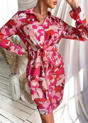 Платье фуксия от shein