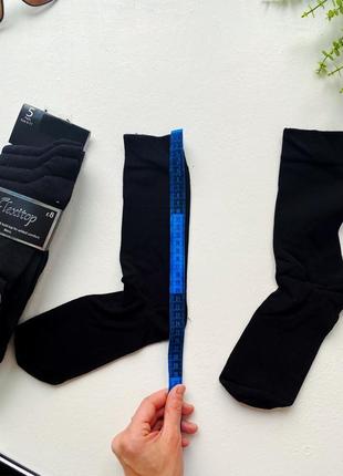 Шкарпетки чоловічі високі flexitop 42-46 розмір чорні (2203241230)5 фото