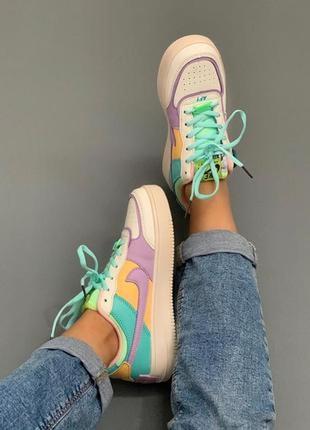 Різнокольорові форси жіночі на високій підошві (36,38,39)