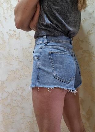 Джинсовые шорты zara, высокая талия
