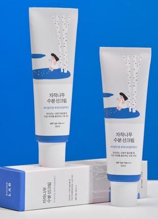 Round lab - зволожувальний сонцезахисний крем - birch juice moisturizing sun cream spf50+ pa++++ - 50ml