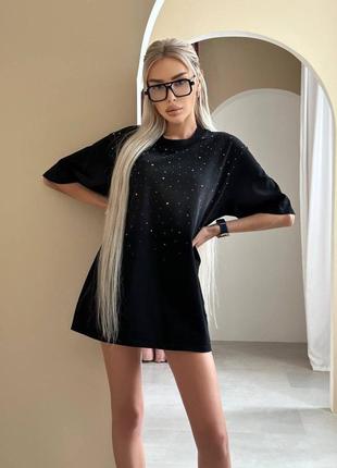 Чорна футболка balenciaga