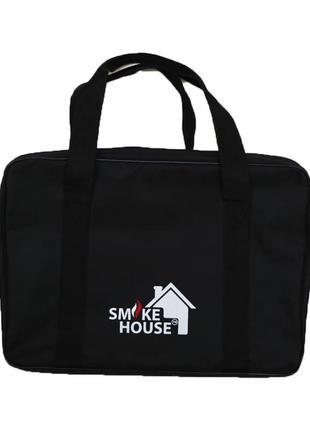 Раскладной мангал с сумкой smoke house deluxe 8 и решеткой7 фото