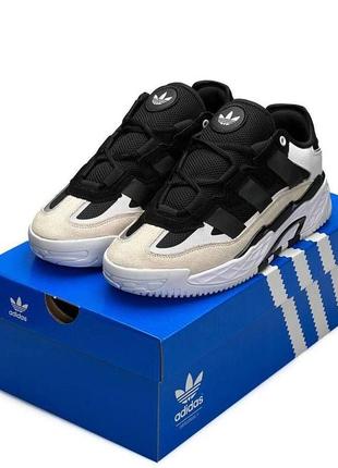 Кроссовки женские adidas originals niteball black &amp; beige &amp; white