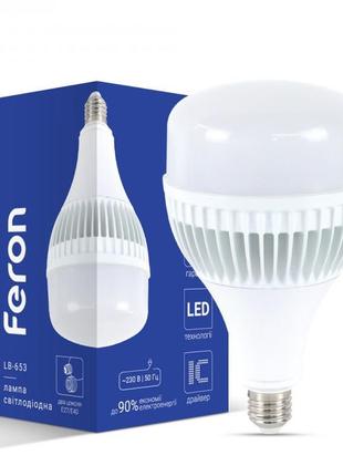 Світлодіодна лампа feron lb-653 65w е27-e40 6500k