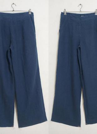 Льняные  брюки палаццо широкие штанины pomodoro9 фото
