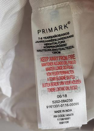 Primark вишиванка біла дівчинці 7-8 л 122-128 см довгий рукав4 фото