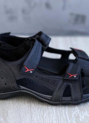 Мужские сандалии на липучках натуральная кожа 40 р-р