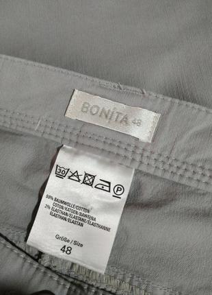 Женские коттоновые укороченные брюки / стрейч bonita5 фото