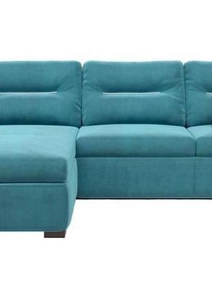 Кутовий лівосторонній диван andro ismart teal 289х190 см бірюзовий 286ptl