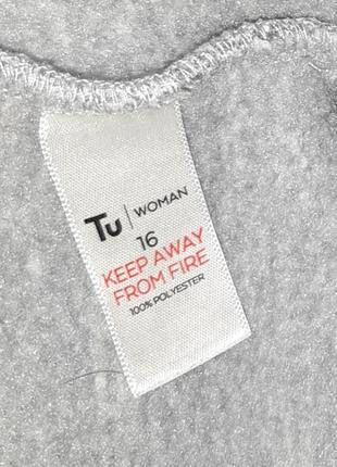🎁1+1=3 базовое женское серое утепленное худи кофта свитер на флисе tu, размер 50 - 523 фото