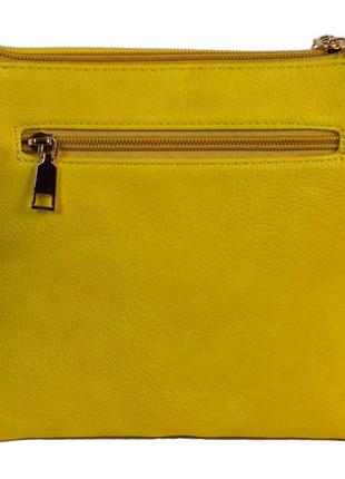 Жіноча, стильна сумка клатч, матеріал екошкіра, одна довга ручка, подвійна відділення, прикраса пензлика (2132)3 фото