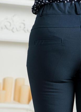 Женские  брюки "прада",  ткань тиар, в поясе резинка, размеры 46,48,50,52,54,56,58 синие4 фото