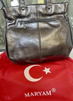 Натуральная кожаная сумка maryam1 фото