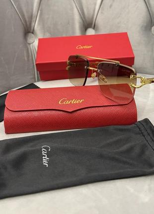 Солнцезащитные очки cartier полный комплект