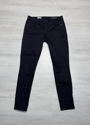 Gap 1969 black фирменные женские стрейчевые черные базовые джинсы