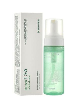 Пінка для вмивання на основі чайного дерева medi-peel dutch tea bubble cleanser 170 ml