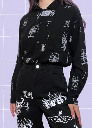 Оригинальная рубашка из вискозы carhartt wip + tom krol